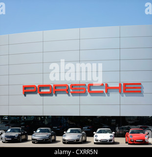 Porsche Centre, Zuffenhausen, Stuttgart, Baden-Wuerttemberg, Germany, Europe Stock Photo