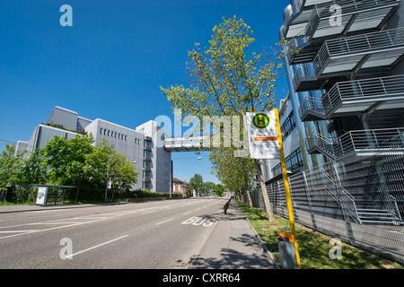 Porsche factory, Schwieberdinger Strasse, Zuffenhausen, Stuttgart, Baden-Wuerttemberg, Germany, Europe Stock Photo