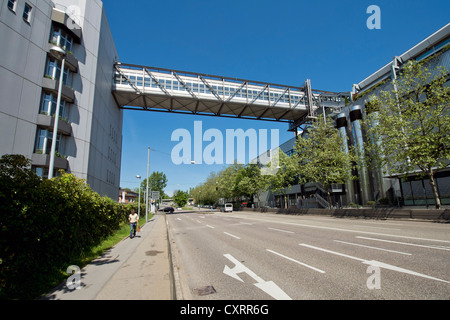 Porsche factory, Schwieberdinger Strasse, Zuffenhausen, Stuttgart, Baden-Wuerttemberg Stock Photo