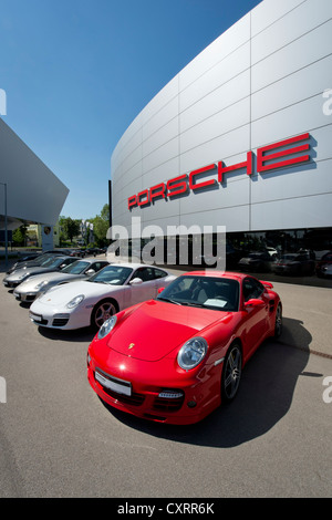 Porsche Centre, Zuffenhausen, Stuttgart, Baden-Wuerttemberg, Germany, Europe Stock Photo