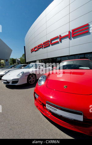 Porsche Centre, Zuffenhausen, Stuttgart, Baden-Wuerttemberg, Germany, Europe Stock Photo