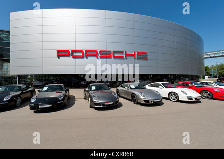 Porsche Centre, Zuffenhausen, Stuttgart, Baden-Wuerttemberg, Germany, Europe Stock Photo