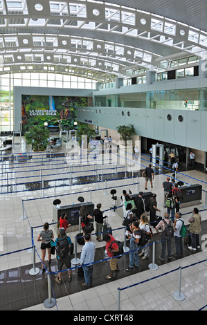 Check-in hall, departure terminal, San José Airport, Costa Rica, Central America Stock Photo