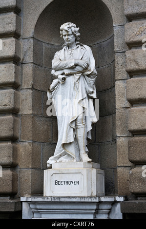 Statue of Beethoven at the National Theatre, San Jose, Costa Rica, Central America Stock Photo