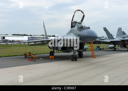 Multi-purpose fighter of the Polish Air Force Mikoyan MiG-29 Stock Photo