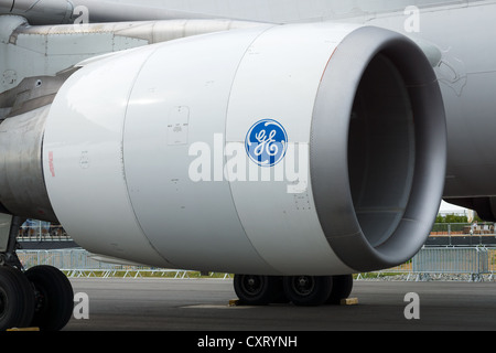 Airplane engine Airbus A300-600ST (Super Transporter) or Beluga Stock Photo