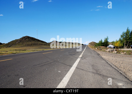 Ghost City in Xinjiang, China, desert scenery Stock Photo