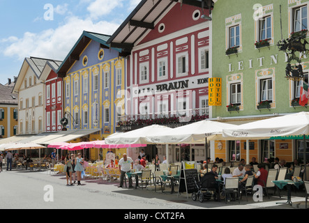 Market square in Mondsee, Salzkammergut region, Upper Austria, Austria, Europe, PublicGround Stock Photo