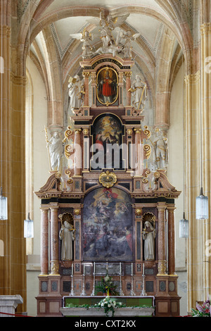 Main altar in the monastery church, Benedictine Abbey of St. Lambrecht, Styria, Austria, Europe Stock Photo