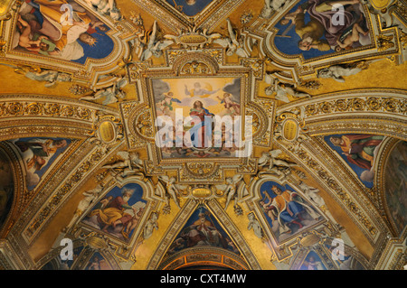 Ceiling design, Basilica di Santa Maria Maggiore, Papal Basilica of Saint Mary Major, Rome, Italy, Europe Stock Photo