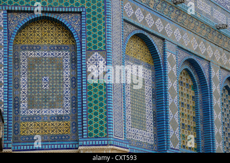 Mosaic, Dome of the Rock, Temple Mount, Jerusalem, Israel, Middle East Stock Photo
