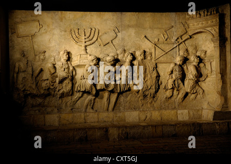 Transportation of the Ark of the Covenant, relief, Diaspora Museum, Beth Hatefutsoth, Tel Aviv, Israel, Middle East Stock Photo