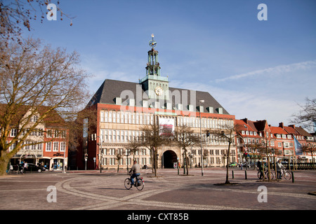 Town hall, Emden, East Frisia, Lower Saxony, Germany Stock Photo