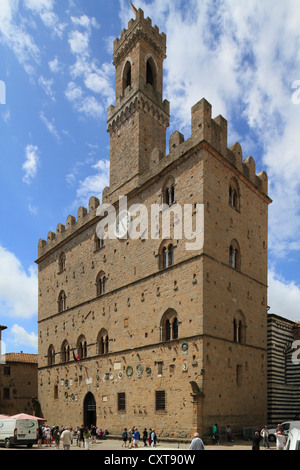 Palazzo dei Priori, Volterra, Tuscany, Italy, Europe Stock Photo