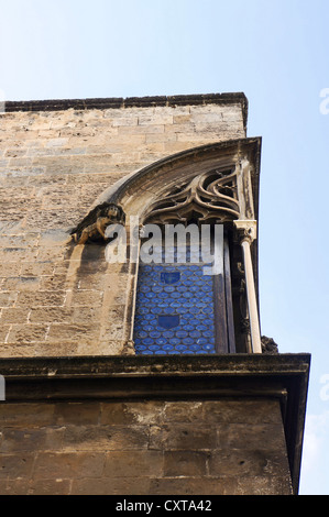 Architectural detail of the facade of the Alliata di Pietratagliata palace of Palermo in Sicily Stock Photo