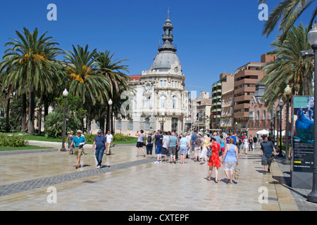 The City Hall in the city of Cartagena, Region of Murcia, South Eastern Spain, Europe Stock Photo