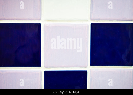 Close up of multicolored bathroom tiles as a background Stock Photo