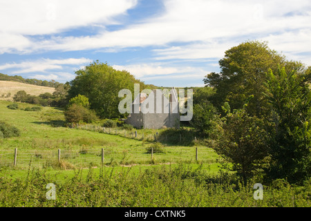 Tyneham abandoned village, Dorset Stock Photo