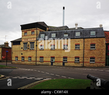 A view of Adnams Brewery in the east coast town of Southwold, Suffolk, England, United Kingdom. Stock Photo