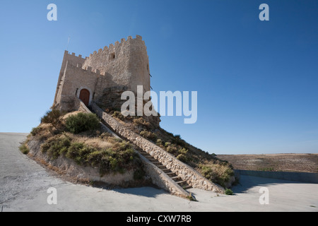 Castle of Curiel - Curiel de Duero, Valladolid Province, Spain Stock Photo