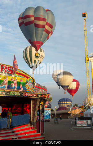 Hot air balloons at Northampton balloon festival 2012 Stock Photo