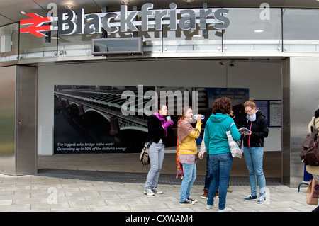 The new Blackfriars station southern entrance, London, UK Stock Photo