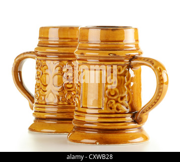 Traditional beer mug isolated on white background Stock Photo