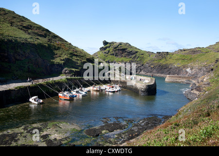 Boscastle, a fishing village on the North coast of Cornwall, England, UK Stock Photo
