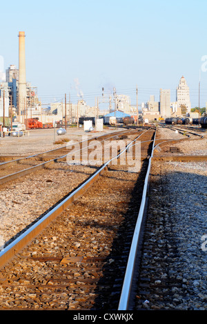 Tate & Lyle rail yard in Decatur, Illinois USA Stock Photo - Alamy