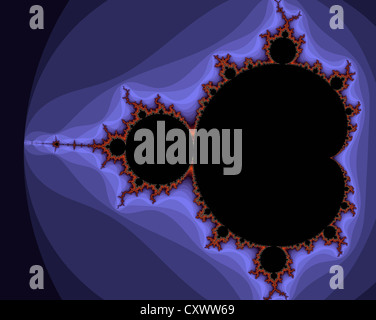 Mandelbrot set, fractal pattern Stock Photo