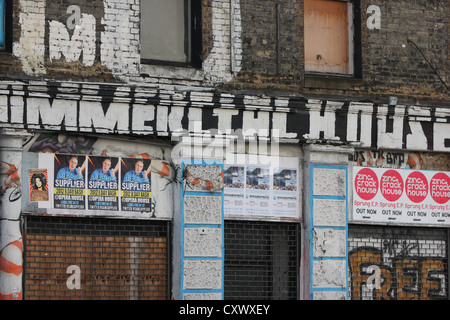 London, Londra, city, europe, brick lane, shoreditch, street, highstreet, wall paintings & posters, photoarkive Stock Photo