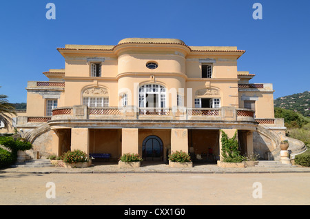 Belle Epoque Architecture or Villa, Hôtel de la Mer (1912) Domaine de Rayol or Botanical Garden Rayol-Canadel-sur-Mer Rayol Var Provence France Stock Photo