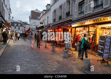 Montmartre at night Stock Photo