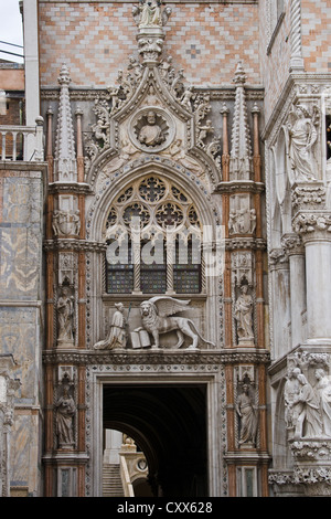 Porta della Carta, St. Mark's Piazza, Venice, Italy Stock Photo