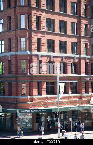 sydney central YHA hotel for backpackers in george street, sydney,australia Stock Photo