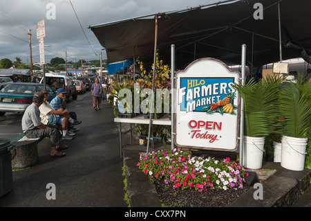 Elk284-2039 Hawaii, Hilo, Farmers Market Stock Photo