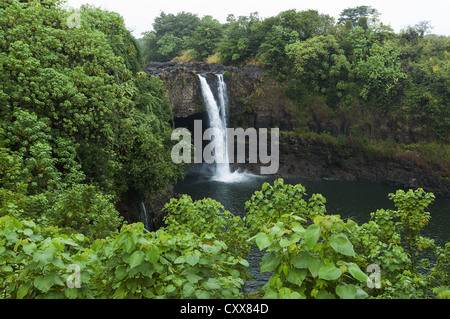 Elk284-2153 Hawaii, Big Island, Hilo, Rainbow Falls Stock Photo