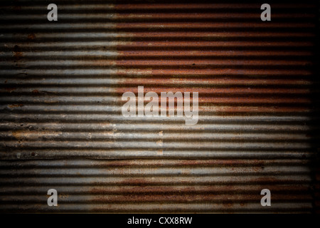 Old galvanized steel Stock Photo