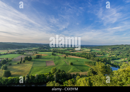 panoramic view from dome over the Dordogne river Dordogne Perigord France Stock Photo