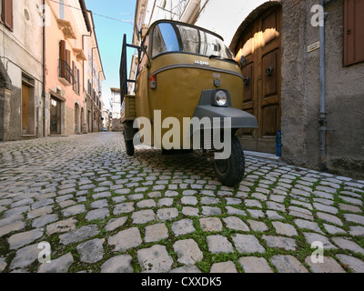 Piaggio Ape, small three-wheeled van, Southern Italy, Italy, Europe, PublicGround Stock Photo