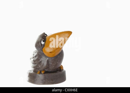 Cartoon character, bird with large beak Stock Photo