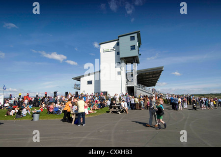 Ffos Las Race Course near Kidwelly, Carmarthenshire. Stock Photo