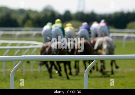 Ffos Las Race Course near Kidwelly, Carmarthenshire. Stock Photo