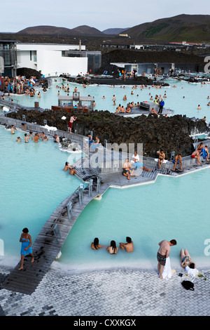 Blue Lagoon Natural Geothermal Spa, Grindavik, Iceland Stock Photo