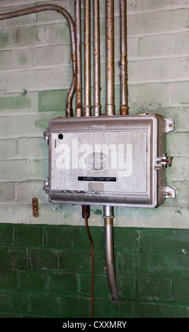Old Electrical Switches and Fuse Boxes Stock Photo - Alamy
