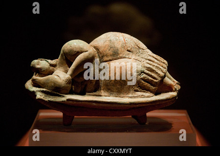 The Sleeping Lady statuette in Malta's Archaeological Museum Stock Photo