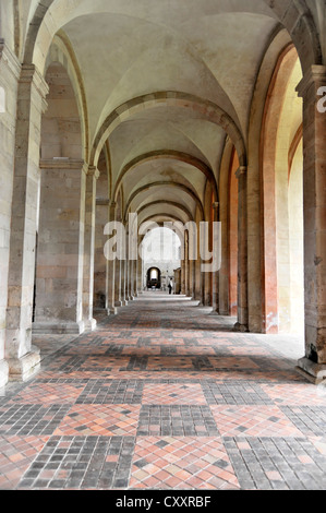 Side aisle, basilica, abbey church, founded in 1136, Eberbach monastery, Eltville am Rhein, Rheingau, Hesse Stock Photo