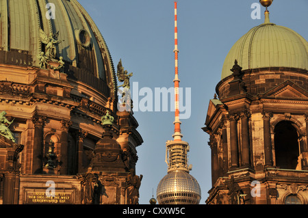 cathedral and television tower, Berlin, Germany Stock Photo