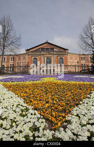 Bayreuth Festspielhaus or Bayreuth Festival Theatre, Wagner Festival in Bayreuth, Upper Franconia, Franconia, Bavaria Stock Photo