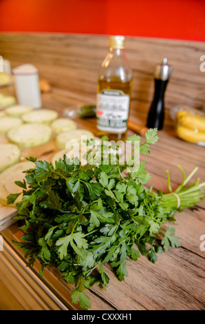 Bunch of parsley, cooking ingredients Stock Photo